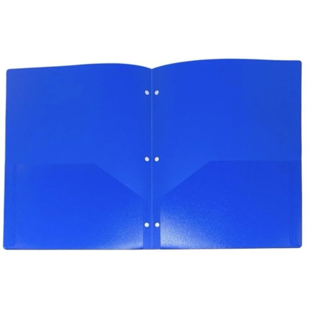5x Wexford Heavy Duty 2 Pocket Plastic Folders w/ Report Cover 9.5x11